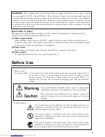 Preview for 3 page of Hitachi CP-X970W User Manual