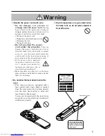 Preview for 5 page of Hitachi CP-X970W User Manual