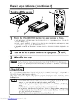 Preview for 14 page of Hitachi CP-X970W User Manual