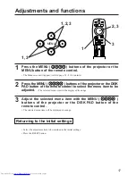 Preview for 17 page of Hitachi CP-X970W User Manual