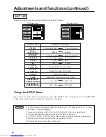 Preview for 18 page of Hitachi CP-X970W User Manual