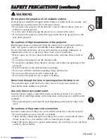 Preview for 5 page of Hitachi CP-X980 User Manual