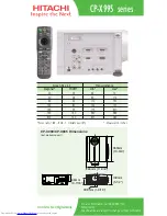 Preview for 2 page of Hitachi CP-X990 Specification Sheet