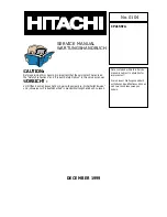 Preview for 1 page of Hitachi CP2155TA Service Manual