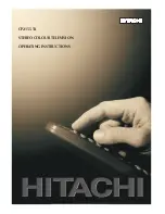 Preview for 1 page of Hitachi CP2155TA User Manual