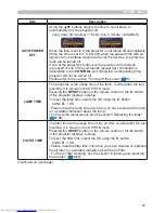 Preview for 47 page of Hitachi CPWX8 User Manual – Operating Manual