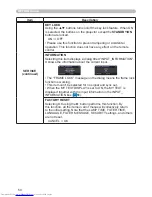 Preview for 50 page of Hitachi CPWX8 User Manual – Operating Manual