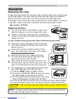 Preview for 57 page of Hitachi CPWX8 User Manual – Operating Manual