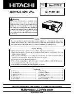 Preview for 1 page of Hitachi CPX1 Series Service Manual