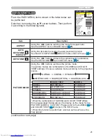 Предварительный просмотр 21 страницы Hitachi CPX1 Series User Manual – Operating Manual