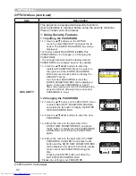 Предварительный просмотр 42 страницы Hitachi CPX1 Series User Manual – Operating Manual