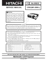 Предварительный просмотр 1 страницы Hitachi CPX2(M1-20ML) Service Manual