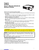 Preview for 1 page of Hitachi CPX4 - CP X4 XGA LCD Projector User Manual