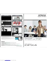 Preview for 1 page of Hitachi CPX4 series Brochure & Specs