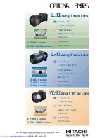 Hitachi CPX885 - XGA LCD Projector Specifications preview