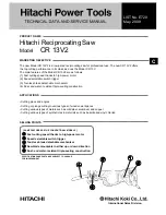 Hitachi CR 13V2 Technical Data And Service Manual preview