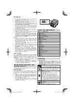 Preview for 42 page of Hitachi CR 18DBL Handling Instructions Manual