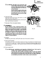 Preview for 23 page of Hitachi CR 18DV Safety And Instruction Manual