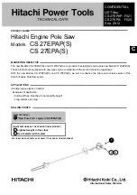 Hitachi CS 27EPA(S) Techical Data preview
