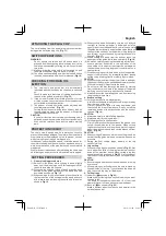 Preview for 9 page of Hitachi CS 30Y Handling Instructions Manual