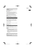 Preview for 11 page of Hitachi CS 30Y Handling Instructions Manual