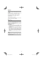 Предварительный просмотр 56 страницы Hitachi CS 30Y Handling Instructions Manual