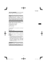 Предварительный просмотр 73 страницы Hitachi CS 30Y Handling Instructions Manual