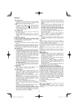 Предварительный просмотр 62 страницы Hitachi CS 33EB Handling Instructions Manual