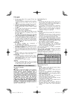 Preview for 70 page of Hitachi CS 33EB Handling Instructions Manual