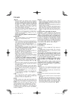 Preview for 72 page of Hitachi CS 33EB Handling Instructions Manual