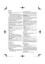 Preview for 82 page of Hitachi CS 33EB Handling Instructions Manual