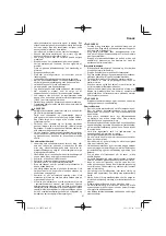 Preview for 87 page of Hitachi CS 33EB Handling Instructions Manual