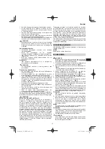 Preview for 97 page of Hitachi CS 33EB Handling Instructions Manual