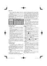 Preview for 116 page of Hitachi CS 33EB Handling Instructions Manual