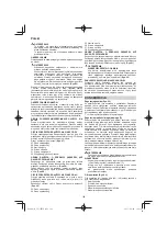 Preview for 128 page of Hitachi CS 33EB Handling Instructions Manual