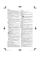 Preview for 136 page of Hitachi CS 33EB Handling Instructions Manual