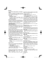 Preview for 138 page of Hitachi CS 33EB Handling Instructions Manual