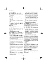 Предварительный просмотр 172 страницы Hitachi CS 33EB Handling Instructions Manual