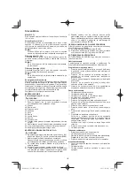 Предварительный просмотр 174 страницы Hitachi CS 33EB Handling Instructions Manual