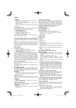 Preview for 202 page of Hitachi CS 33EB Handling Instructions Manual