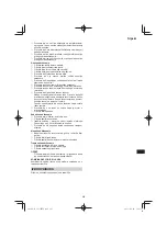 Preview for 203 page of Hitachi CS 33EB Handling Instructions Manual