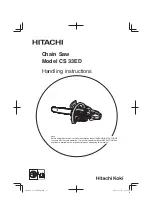 Предварительный просмотр 1 страницы Hitachi CS 33ED Handling Instructions Manual