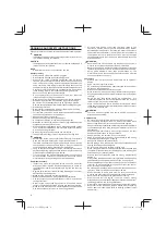 Предварительный просмотр 4 страницы Hitachi CS 33ED Handling Instructions Manual