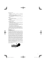 Предварительный просмотр 5 страницы Hitachi CS 33ED Handling Instructions Manual