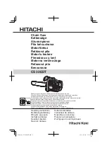 Hitachi CS 33EDT Handling Instructions Manual preview