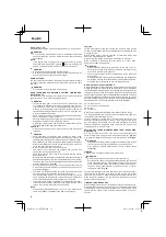 Preview for 12 page of Hitachi CS 33EDT Handling Instructions Manual