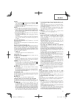 Preview for 21 page of Hitachi CS 33EDT Handling Instructions Manual