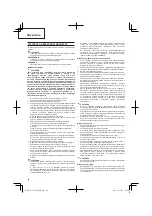 Preview for 94 page of Hitachi CS 33EDT Handling Instructions Manual