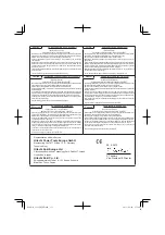 Preview for 115 page of Hitachi CS 33EDT Handling Instructions Manual