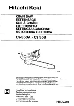 Hitachi CS-350A Handling Instructions Manual preview